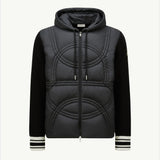 Logo-Quilted Padded Cotton Zip-Up Hoodie