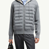 Padded Wool Zip-up hoodie