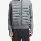 Padded Wool Zip-up hoodie