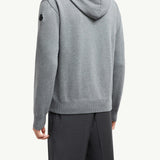 Padded Wool Zip-up hoodie