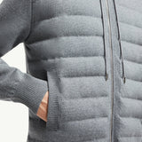 Padded Wool Zip-up hoodie