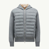 Padded Wool Zip-up hoodie