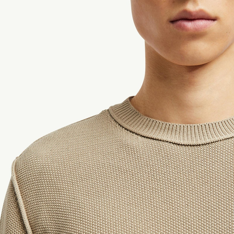Textured Cotton Jumper