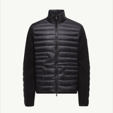 Padded Snake-Quilted Cotton Cardigan