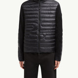 Padded Snake-Quilted Cotton Cardigan