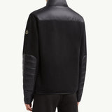 Padded Snake-Quilted Cotton Cardigan