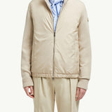 Padded Wool & Cashmere Zip-Up Cardigan