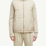 Padded Wool & Cashmere Zip-Up Cardigan