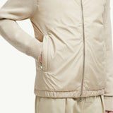 Padded Wool & Cashmere Zip-Up Cardigan