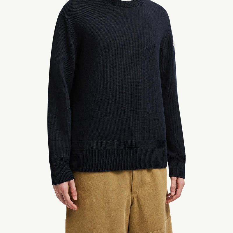 Logo Patch Cotton Jumper