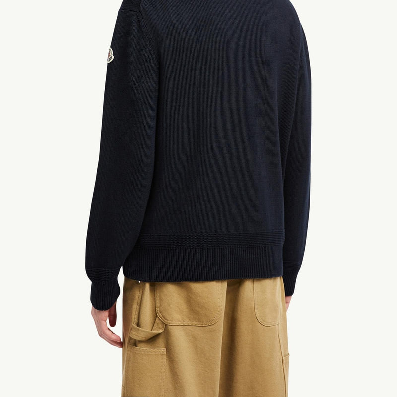 Logo Patch Cotton Jumper