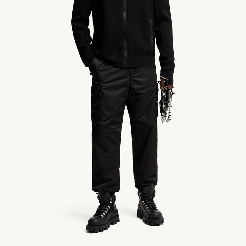 Padded Wool Zip-Up Cardigan