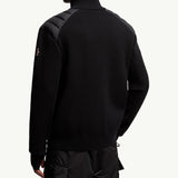 Padded Wool Zip-Up Cardigan