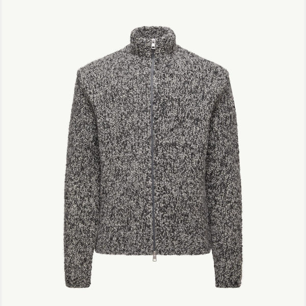 Wool & Alpaca Zip-Up Cardigan