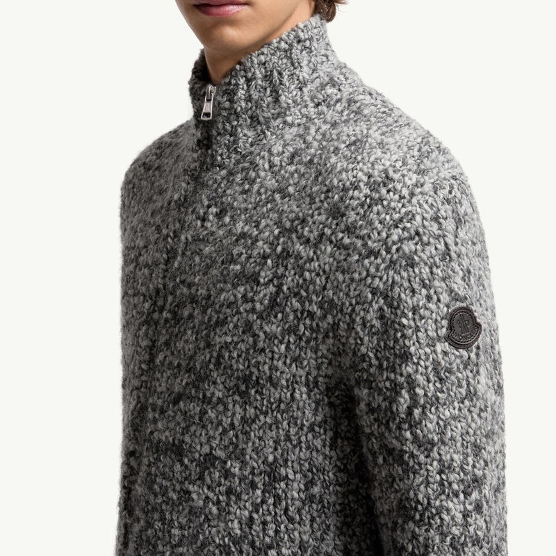 Wool & Alpaca Zip-Up Cardigan