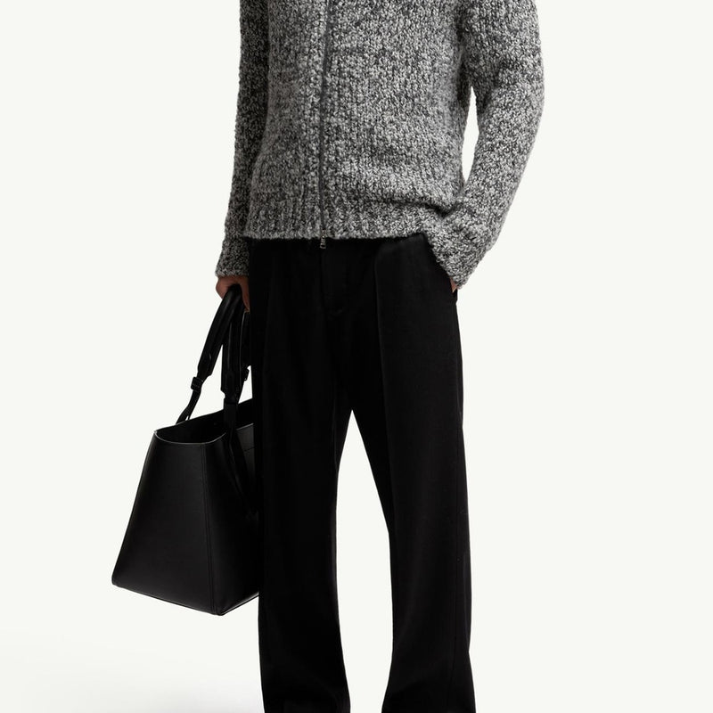 Wool & Alpaca Zip-Up Cardigan