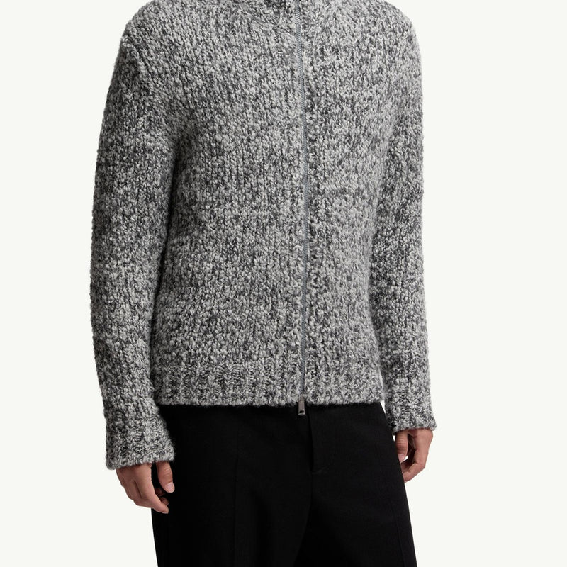 Wool & Alpaca Zip-Up Cardigan