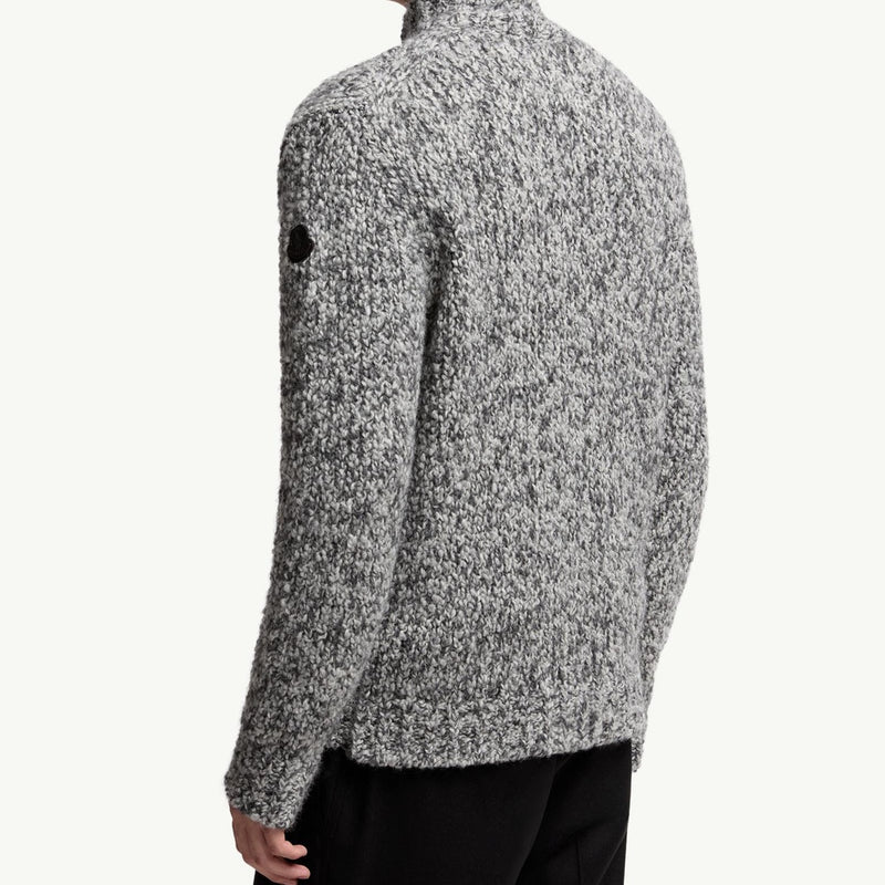 Wool & Alpaca Zip-Up Cardigan