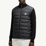 Padded Cotton Zip-Up Cardigan