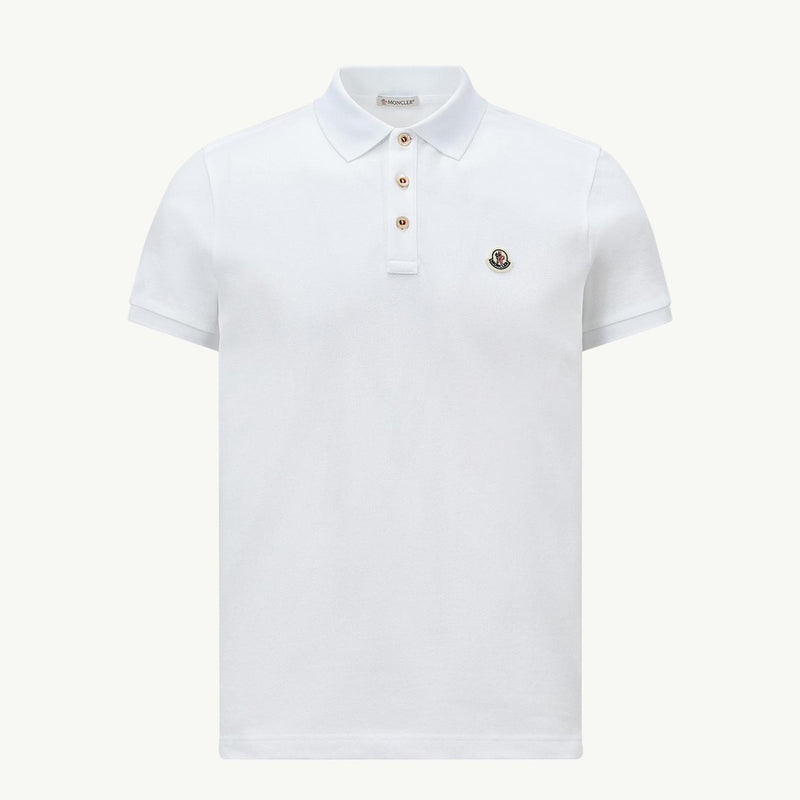 Logo Patch Cotton Polo Shirt
