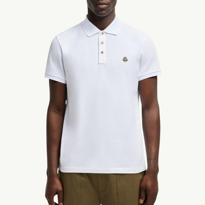 Logo Patch Cotton Polo Shirt