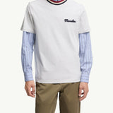 Embroidered Logo Cotton T-Shirt