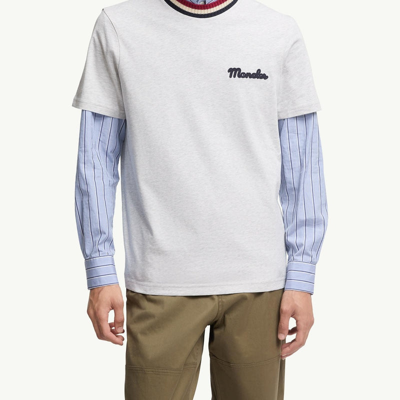 Embroidered Logo Cotton T-Shirt