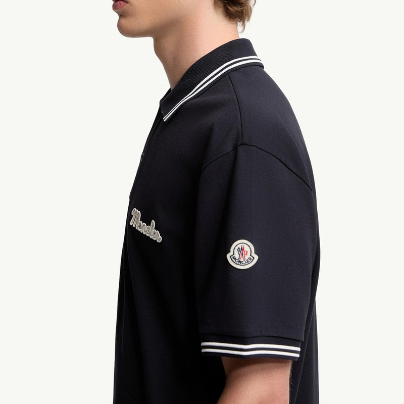 Embroidered Logo Cotton Piquet Polo Shirt