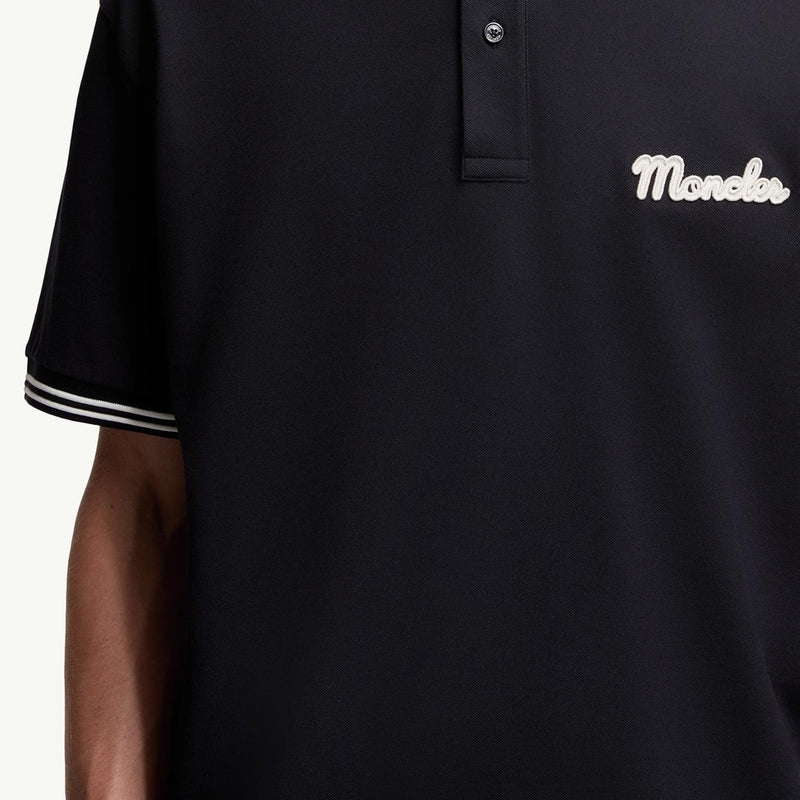 Embroidered Logo Cotton Piquet Polo Shirt