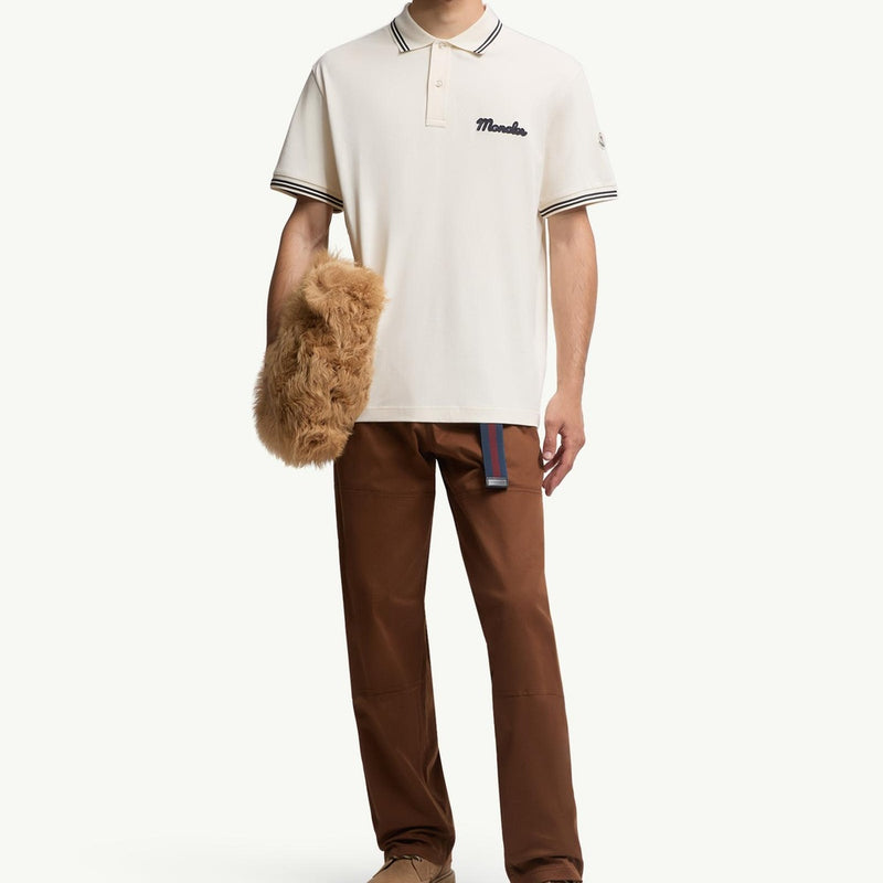 Embroidered Logo Cotton Piquet Polo Shirt