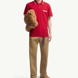 Embroidered Logo Cotton Piquet Polo Shirt