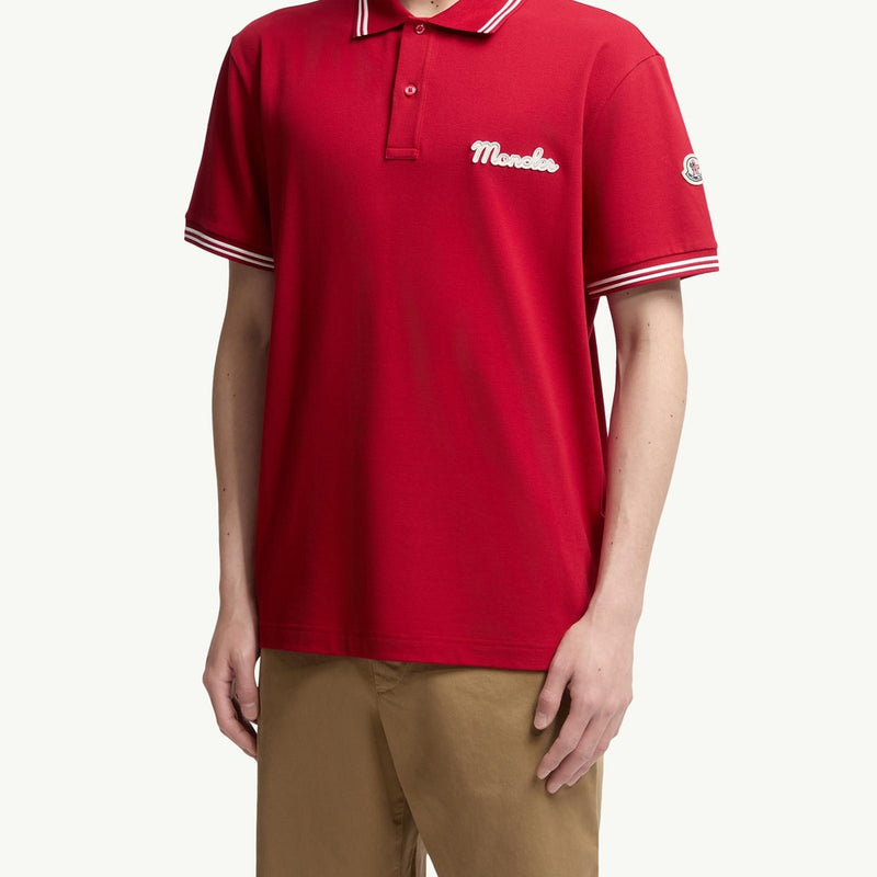 Embroidered Logo Cotton Piquet Polo Shirt