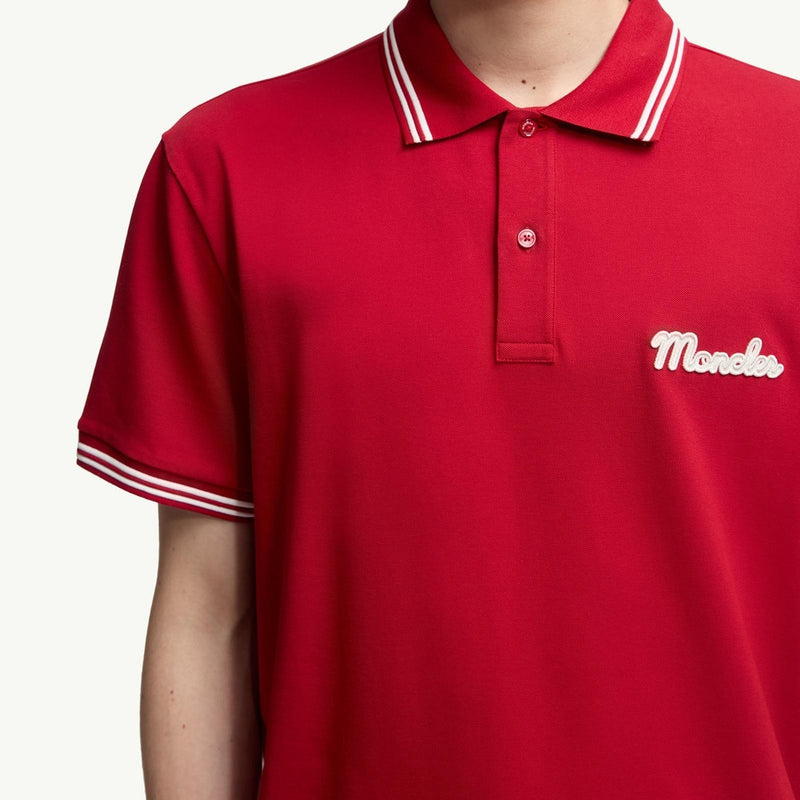 Embroidered Logo Cotton Piquet Polo Shirt