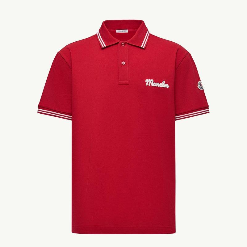 Embroidered Logo Cotton Piquet Polo Shirt