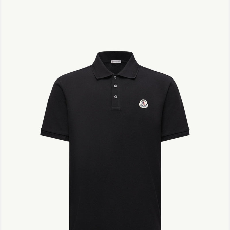 Logo Patch Cotton Piquet Polo Shirt