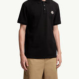 Logo Patch Cotton Piquet Polo Shirt