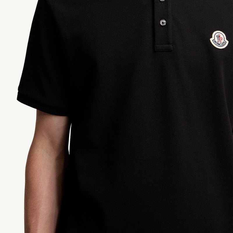 Logo Patch Cotton Piquet Polo Shirt