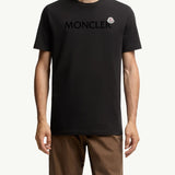 Flocked Logo Cotton T-Shirt