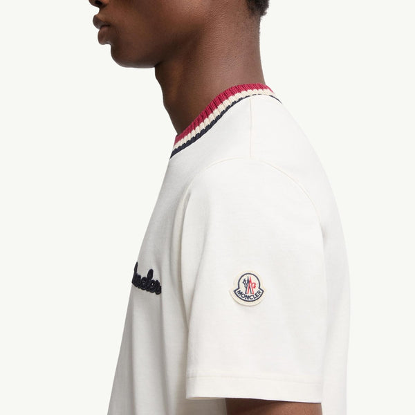 Embroidered Logo Cotton T-Shirt
