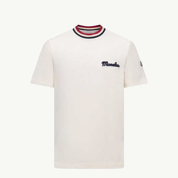 Embroidered Logo Cotton T-Shirt