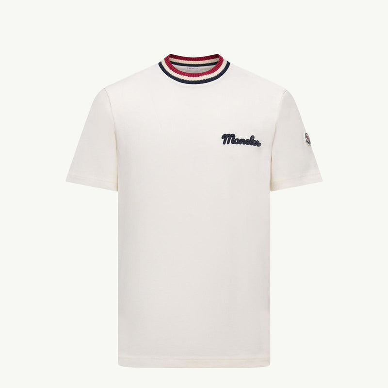 Embroidered Logo Cotton T-Shirt