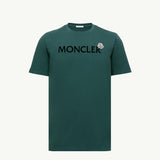 Flocked Logo Cotton T-Shirt