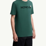Flocked Logo Cotton T-Shirt