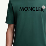 Flocked Logo Cotton T-Shirt