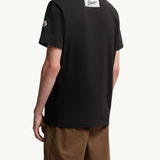 Embroidered Logo Cotton Piquet V-Neck T-Shirt