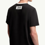 Embroidered Logo Cotton Piquet V-Neck T-Shirt