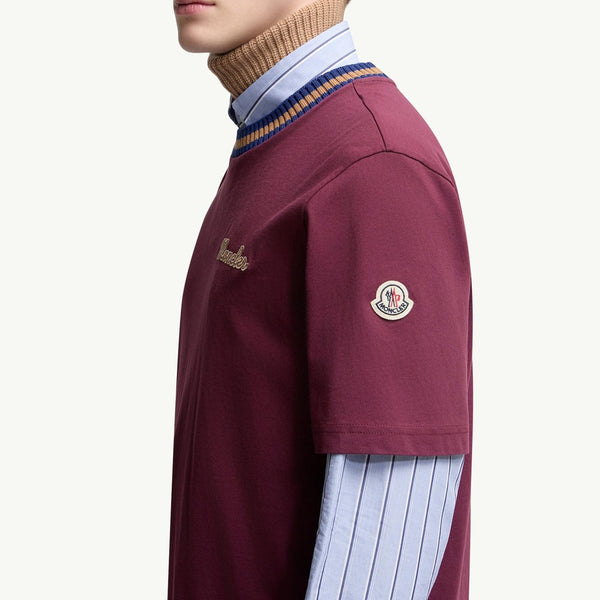 Embroidered Logo Cotton T-Shirt