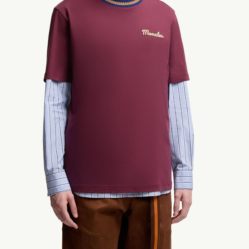 Embroidered Logo Cotton T-Shirt