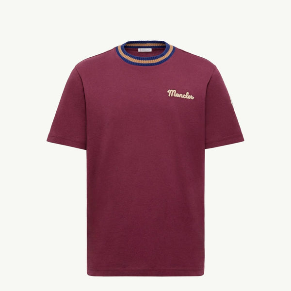 Embroidered Logo Cotton T-Shirt