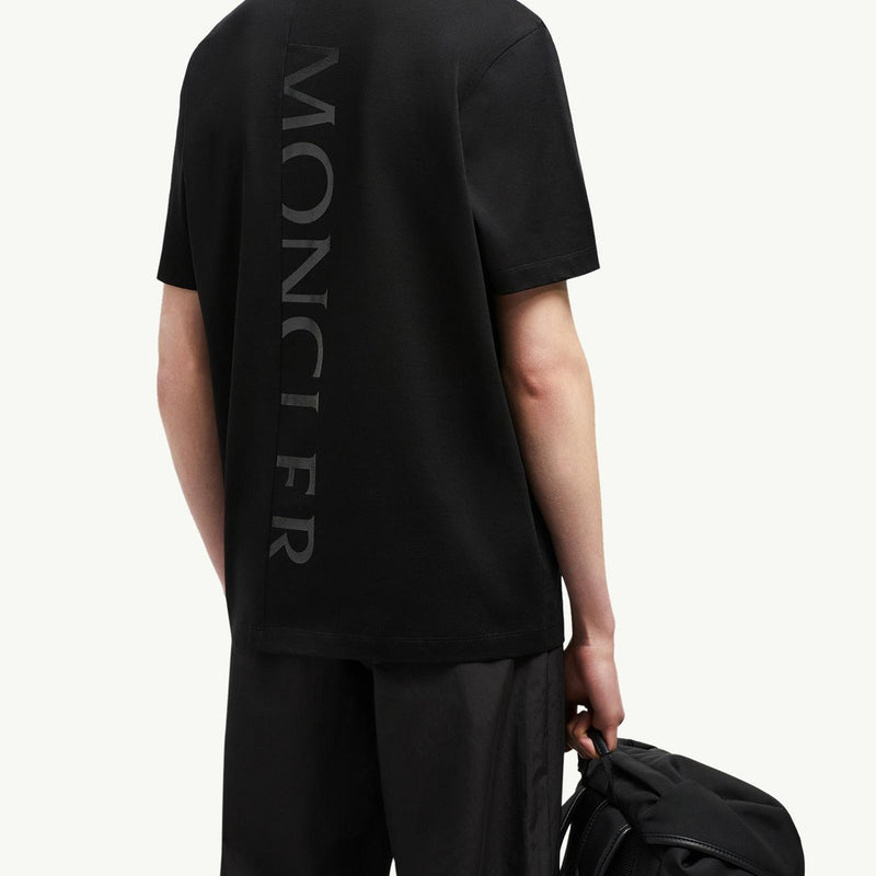 Vertical Back Logo Cotton T-Shirt
